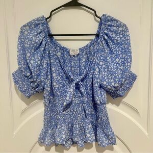 Sienna sky floral blouse